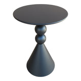 Măsuță auxiliară cu funcție de depozitare Bilane, Metal, Diverse culori, 39x60 cm - Negru