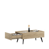 Masuta de cafea SHP-701-FF-1 Home Collection® Luna, Stejar, 103x45x60 cm