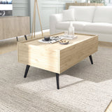 Masuta de cafea SHP-701-FF-1 Home Collection® Luna, Stejar, 103x45x60 cm