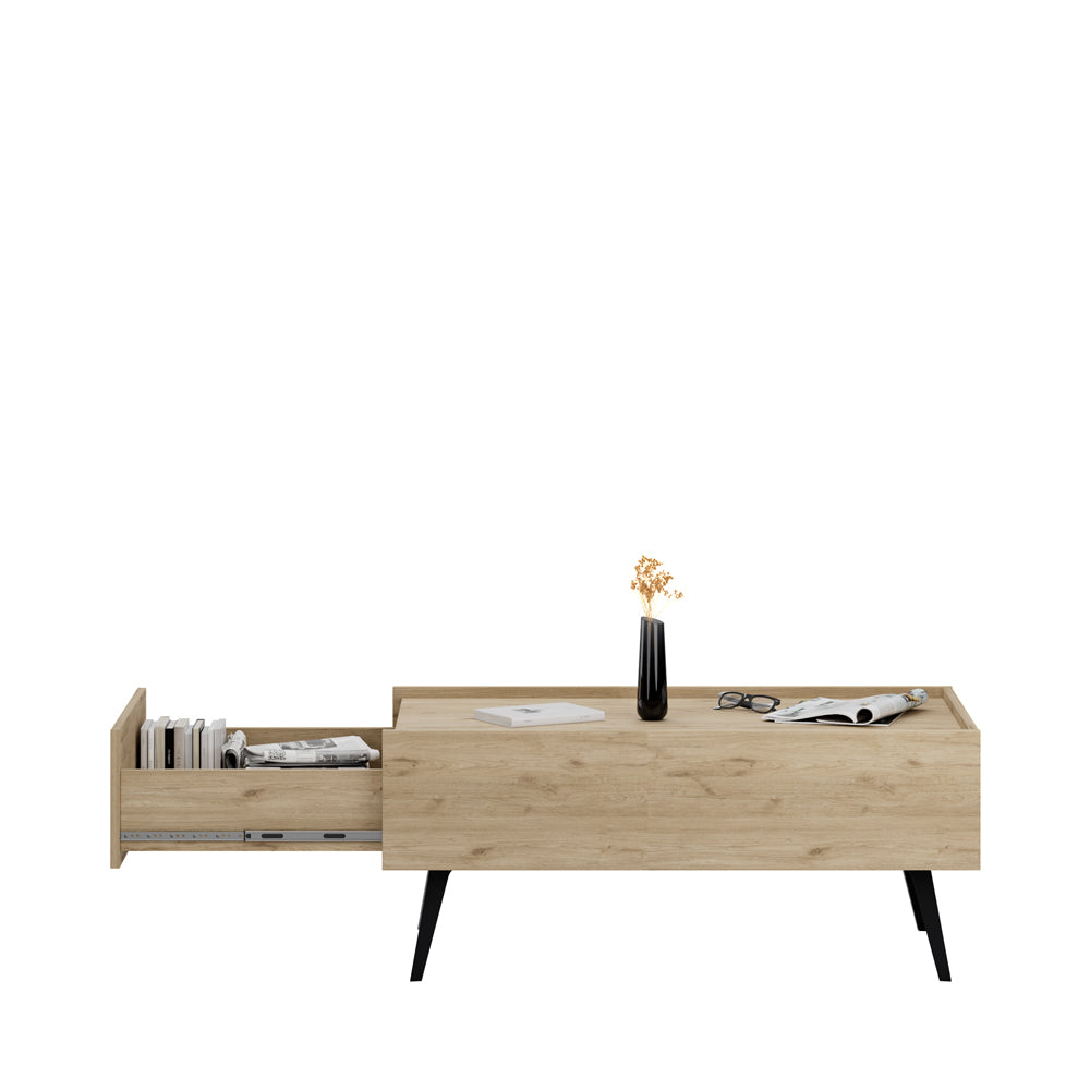 Masuta de cafea SHP-701-FF-1 Home Collection® Luna, Stejar, 103x45x60 cm