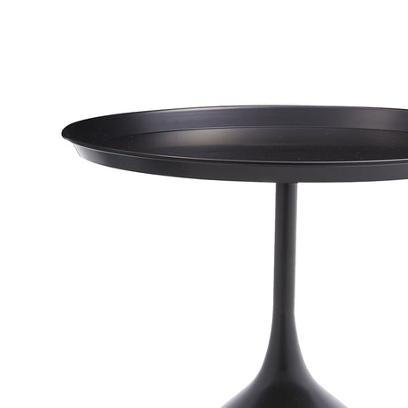 Masuta de cafea AGrile metal, negru, D50x60 cm
