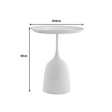 Masuta de cafea AGrile metal, negru, D50x60 cm