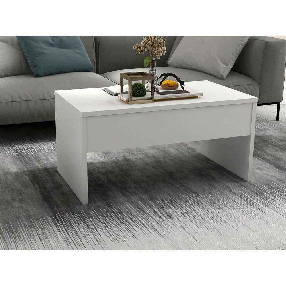 Masuta de cafea Akıllı - White, Alb, 90x52x45 cm