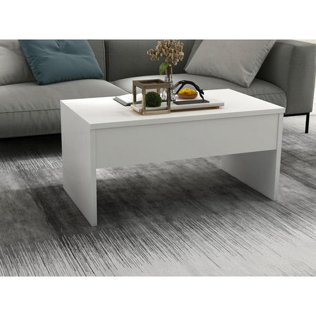 Masuta de cafea Akıllı - White, Alb, 90x52x45 cm