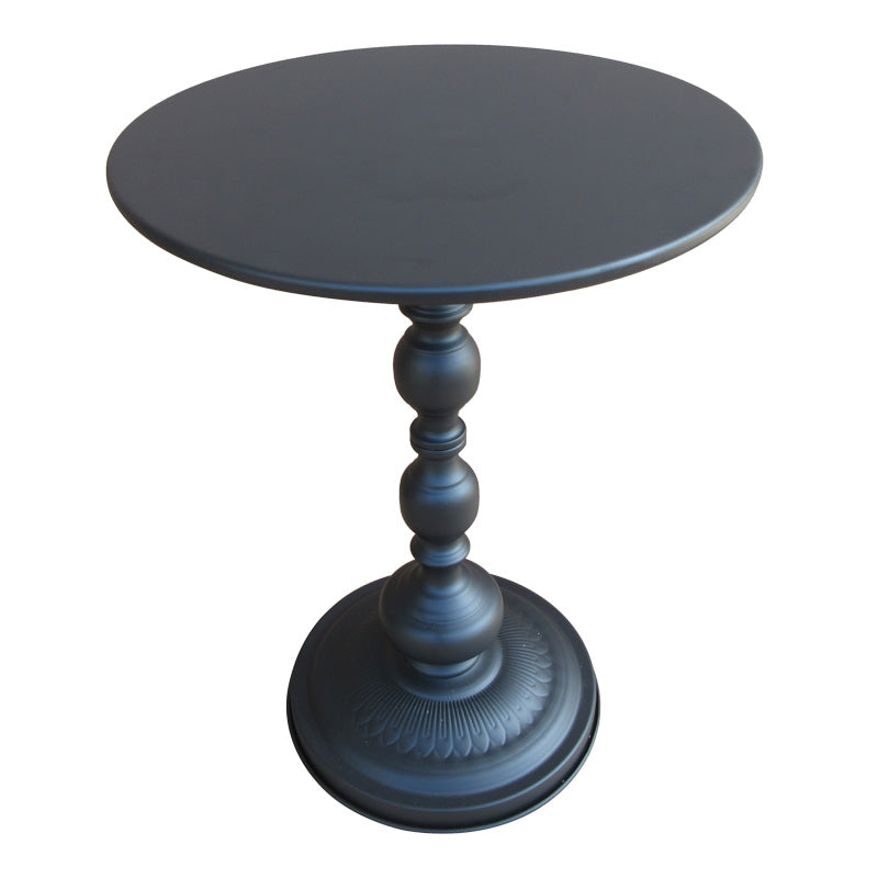 Măsuță auxiliară metalică Anesor, Metal, Diverse culori, 40x52 cm - Negru