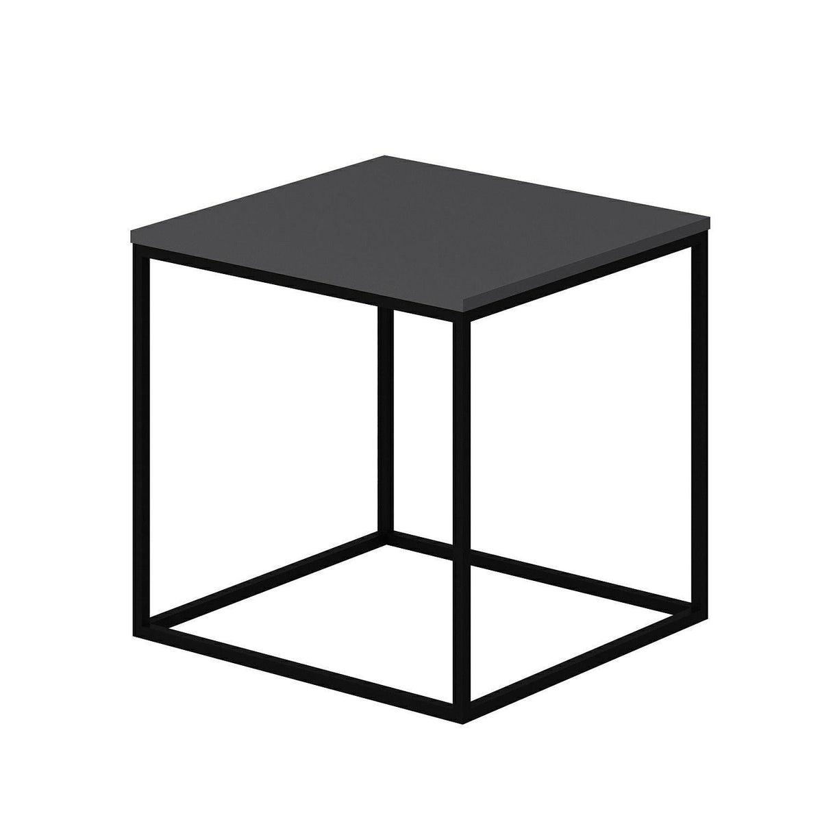 Masuta de Cafea Basak - Anthracite, Gri, 52x50x50 cm