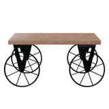Masuta de cafea Bike a, negru-nuc, 85x55x41 cm