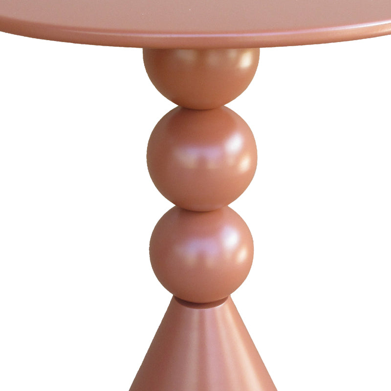 Măsuță de cafea Bilane, Metal, Terracotta, Negru, 39x60 cm