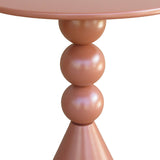 Măsuță de cafea Bilane, Metal, Terracotta, Negru, 39x60 cm