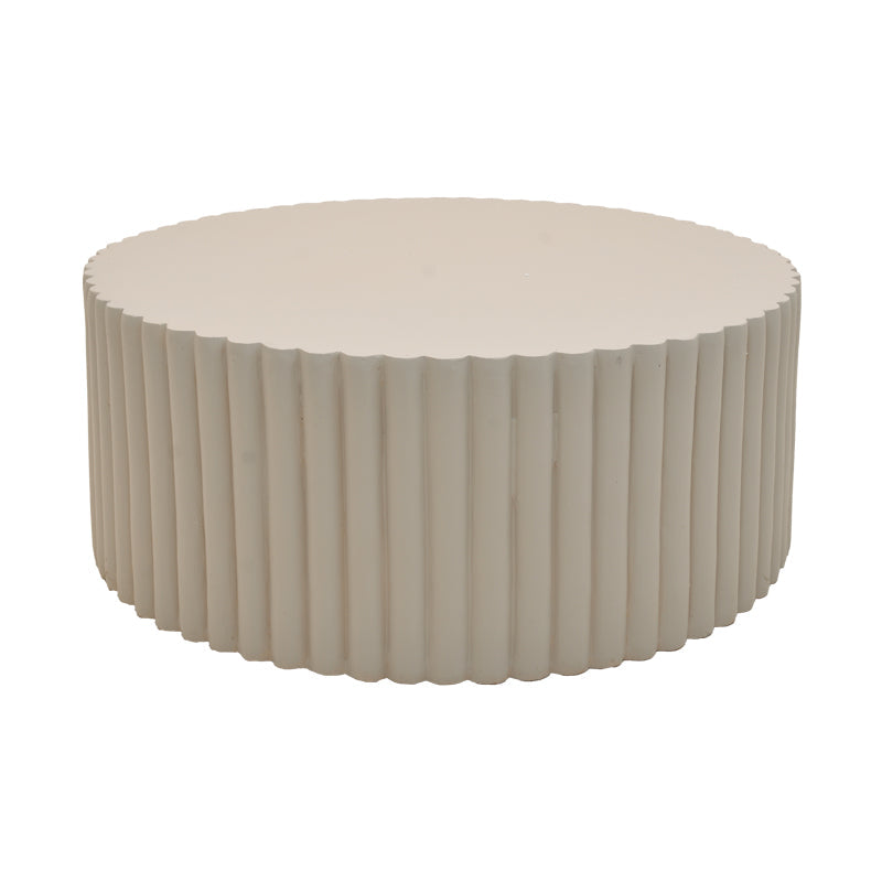 Masuta de cafea Binero, Gri - Travertin, D106x45 cm - Gri