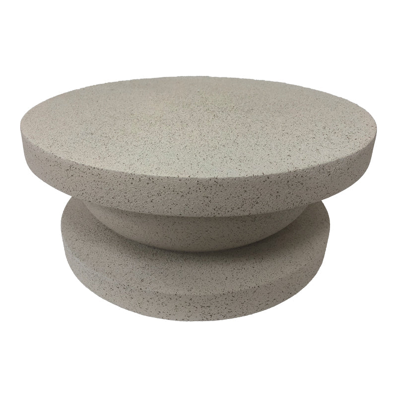Masuta de cafea Cerba, Alb - Ecru, 70x30 cm - Ecru
