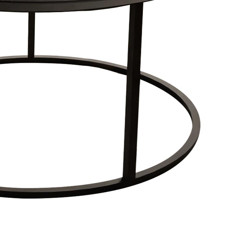 Masuta de cafea Drion  marmura neagra-metal negru D60x40cm - Masuta de cafea Drion  marmura neagra-metal negru D60x40cm
