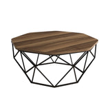 Masuta de cafea Elmax, Nuc, 90x38x90 cm