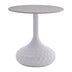 Masuta de cafea Fabron piatra sinterizata, alba, 50x50x52 cm