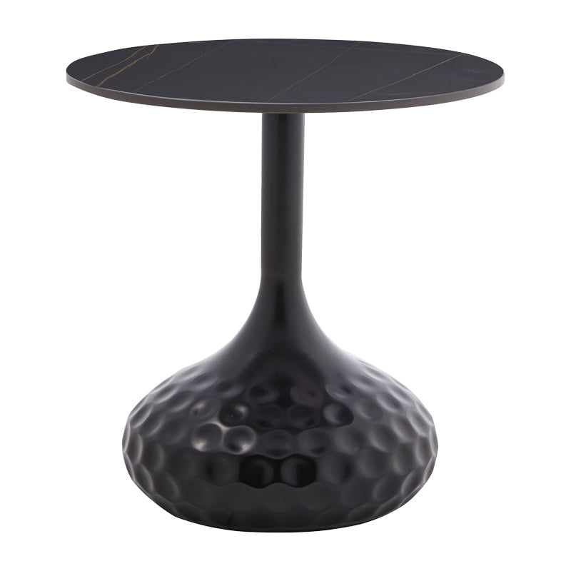 Masuta de cafea Fabron piatra sinterizata, negru, 50x50x52 cm