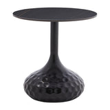 Masuta de cafea Fabron piatra sinterizata, negru, 50x50x52 cm