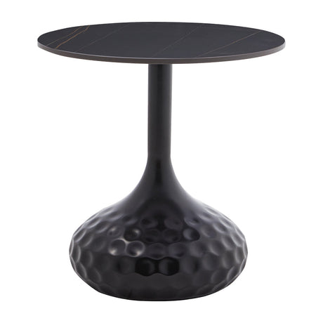 Masuta de cafea Fabron piatra sinterizata, negru, 50x50x52 cm