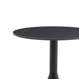 Masuta de cafea Fabron piatra sinterizata, negru, 50x50x52 cm