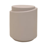 Masuta de cafea Fortox, Crem, D40x50 cm