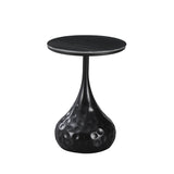 Masuta de cafea Gala, Metal, Negru, D40x60 cm