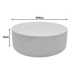 Masuta de cafea Ingendo, Aspect travertin, Travertin, D90x33 cm