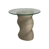 Masuta de cafea Klida, Bej - Travertin, 40x63 cm - Bej