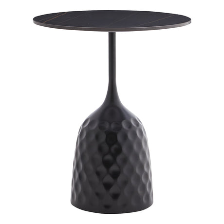 Masuta de cafea Kousien piatra sinterizata, neagra, D50x60 cm