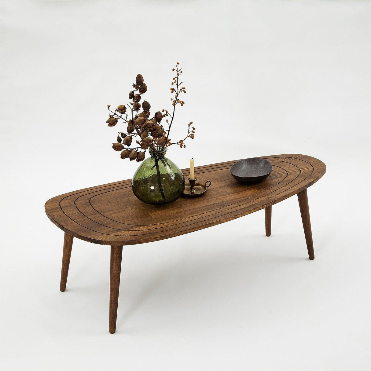 Masuta de Cafea, Lemn Masiv, 115x38x50 cm - Maro