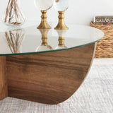 Masuta de cafea Lily - Walnut, Nuc, 90x30x90 cm
