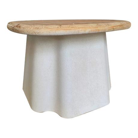 Masuta de cafea Loberta, Lemn de brad, Natural, D60x43 cm
