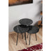 Masuta de Cafea MDF Mime, Negru, 38 x 38 x 55 - 50 - 45 cm