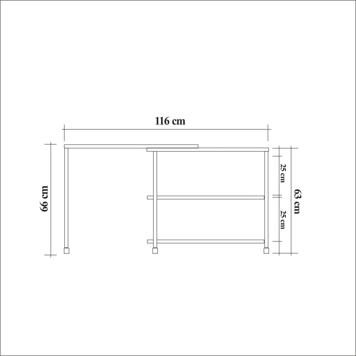 Masuta de cafea Melin cu roti, Negru Stejar, 70x63x76 cm