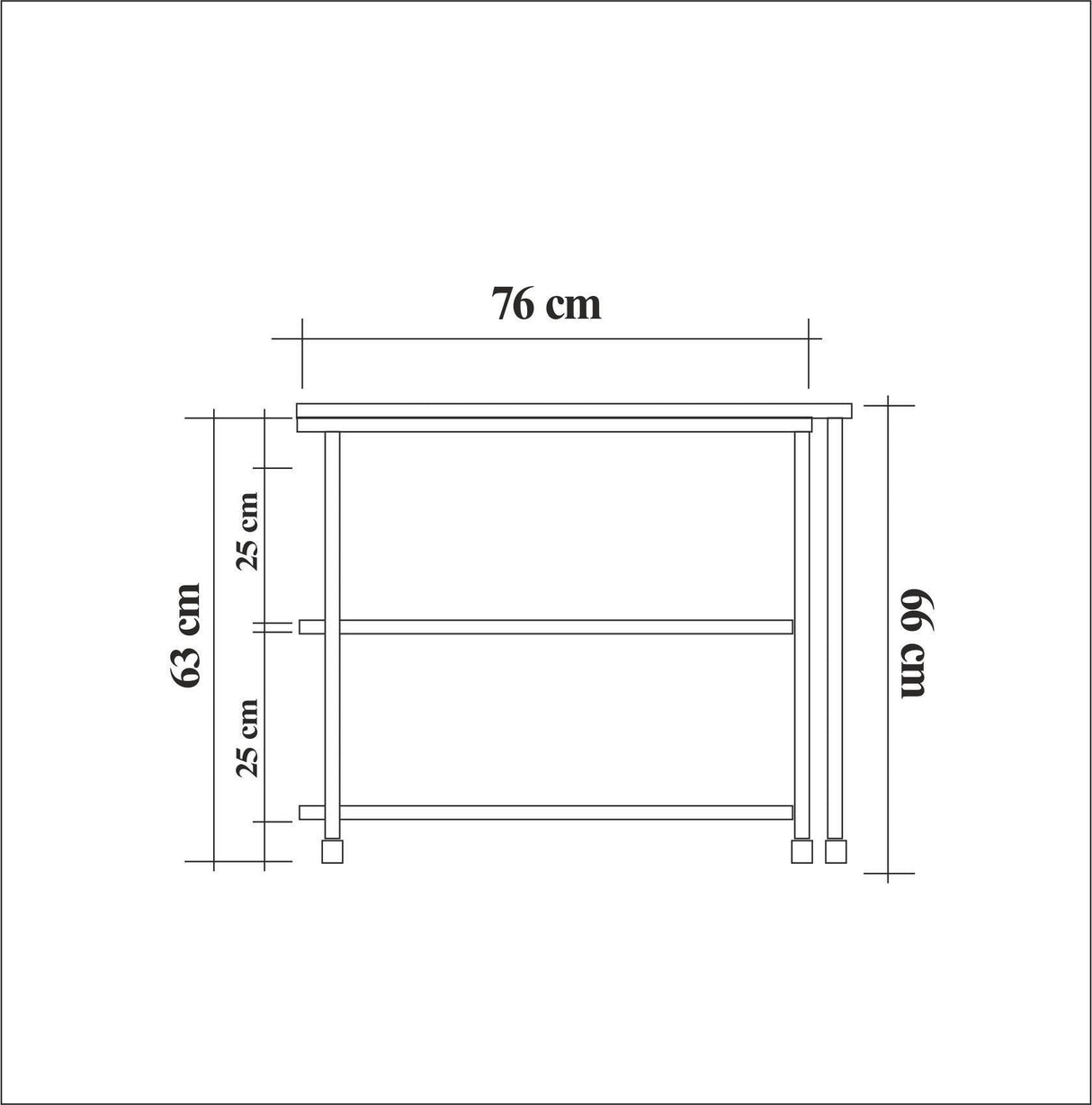 Masuta de cafea Melin cu roti, Negru Stejar, 70x63x76 cm