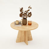 Masuta de cafea Mushroom - Living Oak, Stejar, 60x40x60 cm
