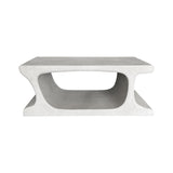 Masuta de cafea Nafel, MDF, Alb, 120x60x45 cm