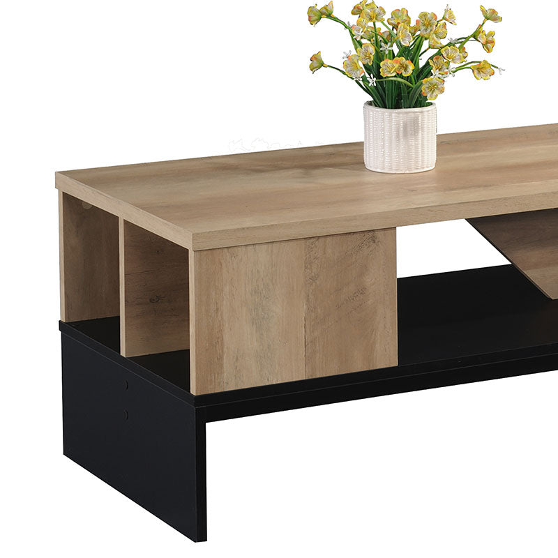 Masuta de cafea Naya, Natural-antracit, 93x46x43 cm