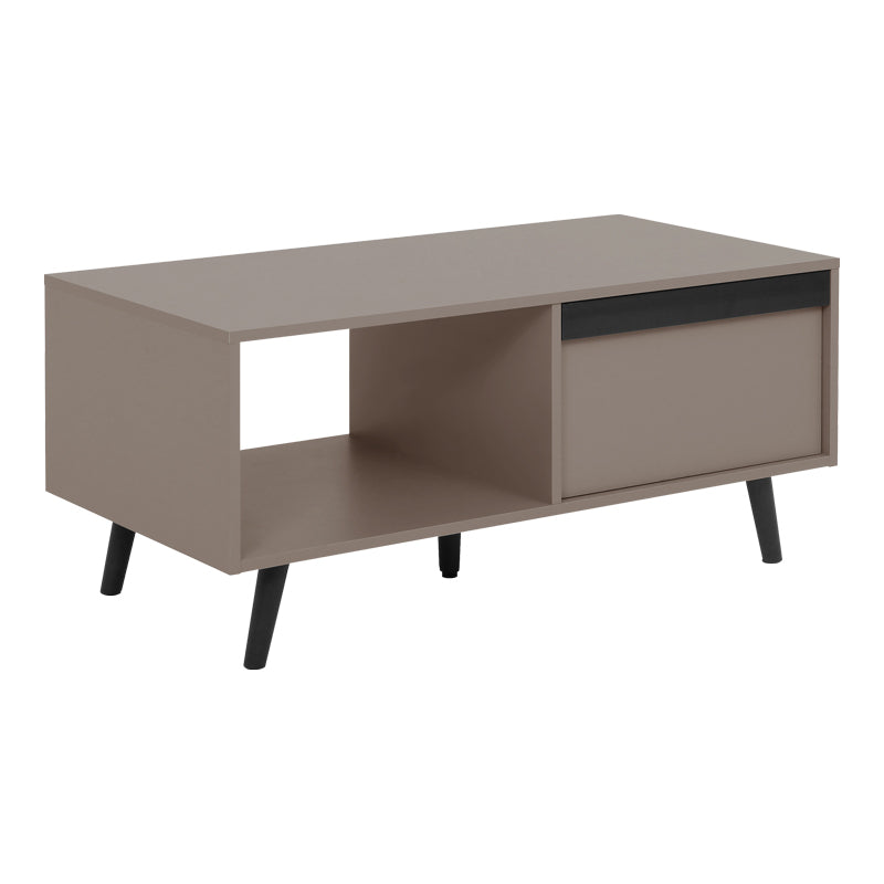 Bej - Negru | SKU: 225-000119 | Măsuță de cafea Nectra, Bej - Negru, 100x50x45 cm, varianta Bej - Negru, produs pentru amenajarea locuinței, disponibil online în România la CasaMob