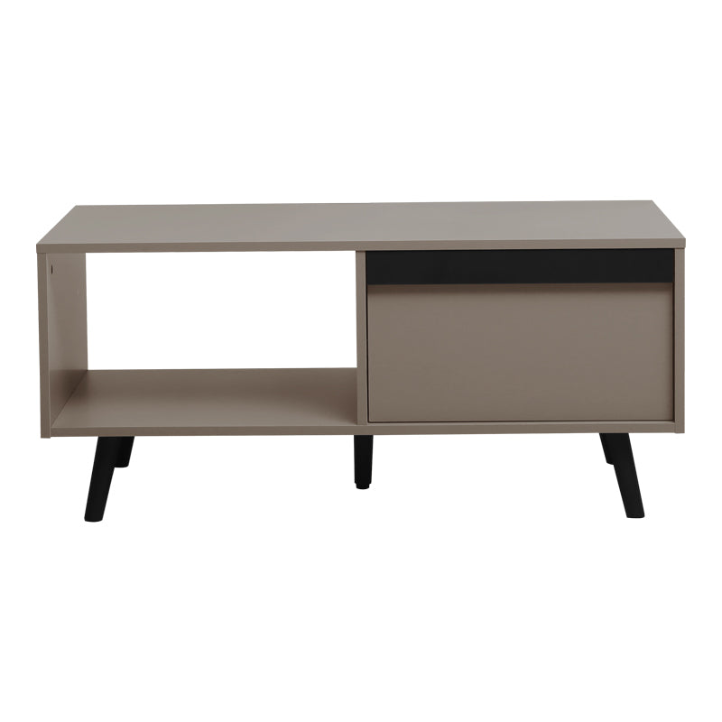 Bej - Negru | SKU: 225-000119 | Măsuță de cafea Nectra, Bej - Negru, 100x50x45 cm, varianta Bej - Negru, produs pentru amenajarea locuinței, disponibil online în România la CasaMob