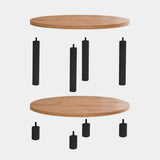 Masuta de cafea Roby - Black, Negru, 70x44x70 cm