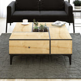Masuta de cafea Shelfa, Stejar, 105x42x105 cm