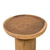 Măsuță de cafea Tobola din lemn Suar, Natural, Ø60x45 cm