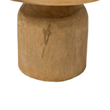 Măsuță de cafea Tobola din lemn Suar, Natural, Ø60x45 cm