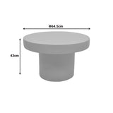 Masuta de cafea Umbra, Gri, D65x43 cm