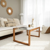 Masuta de cafea Via - Wooden, De lemn, Natur, 55x40x85 cm