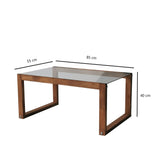Masuta de cafea Via - Wooden, De lemn, Natur, 55x40x85 cm