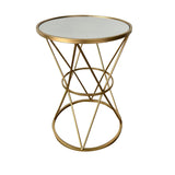Masuta de cafea Vogaton metal, auriu, 40x40x56 cm