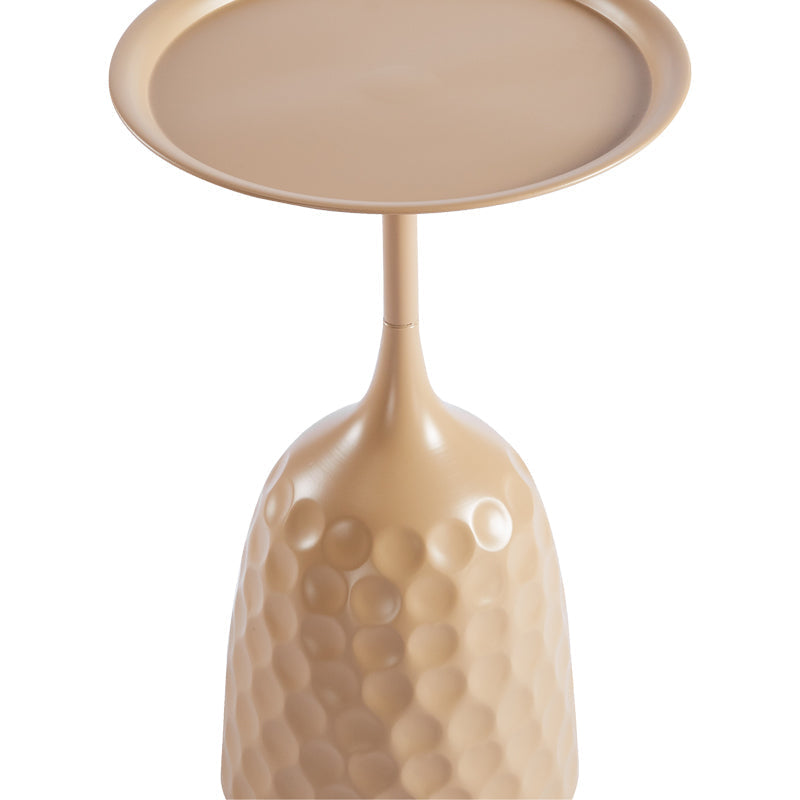 Masuta de cafea Waini, Metal, D39x60 cm - Cappuccino