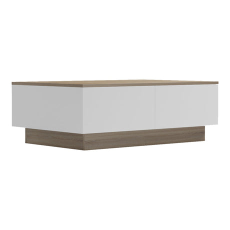 Masuta de cafea Winey, Stil Sonona-Alb, Lemn, 90x60x31 cm