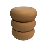 Masuta de cafea Zoubi, Alb - Teracota, 35x43 cm - Masuta de cafea Zoubi, Alb - Teracota, 35x43 cm - 414-000030