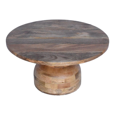 Masuta de cafea Zoulen, Natural, D80x40 cm
